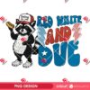04th Of July Red White And Due PNG, Funny Pregnant Raccoon PNG, Patriotic Animal Hotdog USA Maternity PNG