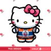 Hockey Hello Kitty Edmonton Oilers PNG, Hello Kitty NHL Sport Oilers Player PNG