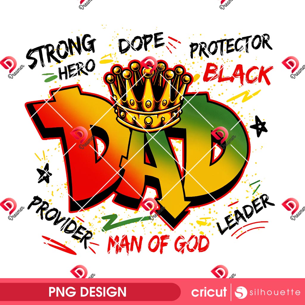 Juneteenth Dad PNG Design, Black Dad Graffiti PNG Design, Juneteenth 1865 PNG