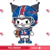 Kuromi Buffalo Bills Player PNG, Kuromi NFL Football Buffalo Bills PNG