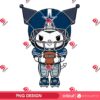 Kuromi Dallas Cowboys Player PNG, Kuromi NFL Football Dallas Cowboys PNG