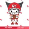 Kuromi Kansas City Chiefs Player PNG, Kuromi NFL Football KC Chiefs PNG