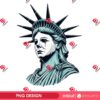 Michael Myers Statue of Liberty PNG, Horror Killer Independence Day PNG, Funny 04th Of July PNG