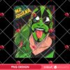 Mr Iguana Tongue Out PNG, Funny Lizard Wrestler Mr Iguana PNG