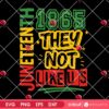 They Not Like Us SVG PNG Juneteenth Design, Juneteenth 1865 SVG PNG, Afro Juneteenth Independence Day SVG PNG