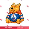 Winnie The Pooh Edmonton Oilers PNG, Winnie The Pooh NHL Hockey Sport PNG